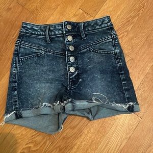 American Eagle Outfitters acid wash jean shorts